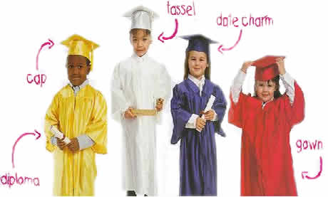preschool graduation regalia caps and gowns